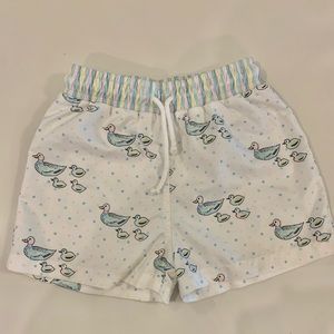 Sal & Pimenta size 4T duckling swim trunks